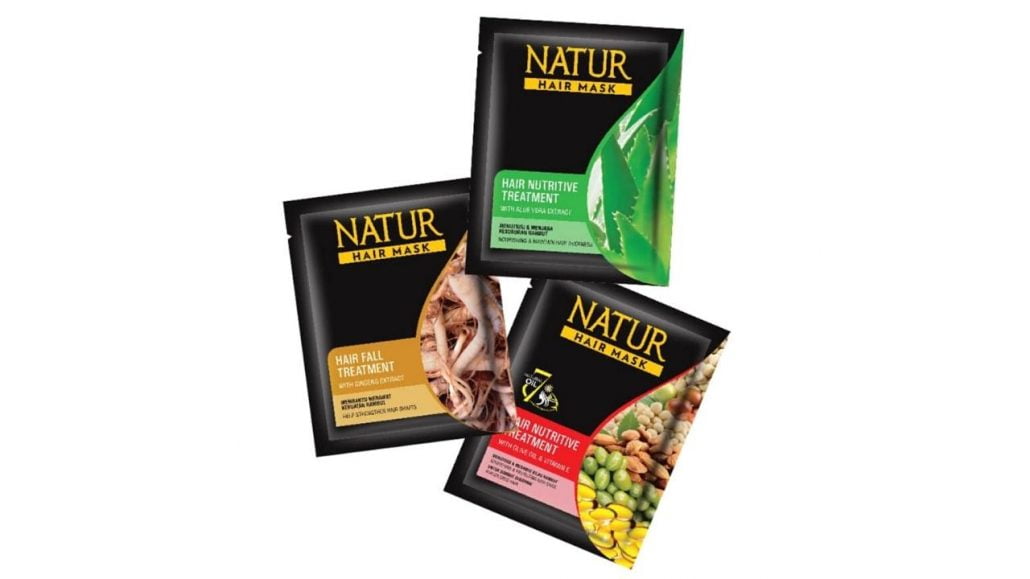 Gambar produk natur hair mask yang digunakan untuk perawatan rambut